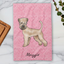 Weich überzogene Wheaten Terrier Hund Liebe Herzmu