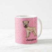 Weich überzogene Wheaten Terrier Hund Liebe Herzmu Kaffeetasse (VorderseiteRechts)