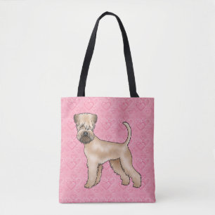 Weich überzogene Wheaten Terrier Hund Liebe Herzmu Tasche