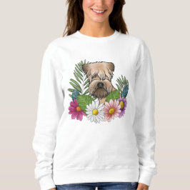 Weich überzogene Wheaten Terrier Kopf farbenfrohe  Sweatshirt
