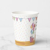 Weich überzogene Wheaten Terrier Pastel Happy Gebu Pappbecher (Rechts)