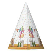 Weich überzogene Wheaten Terrier Pastel Happy Gebu Partyhütchen (Rückseite)