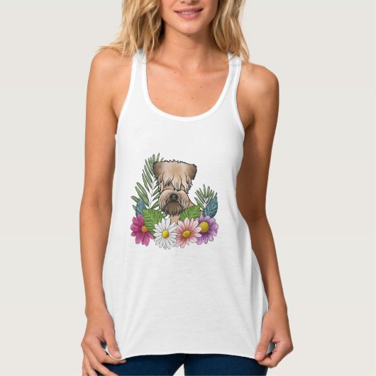 Weich überzogene Wildblumen Tank Top (Vorderseite)