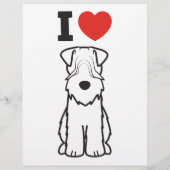 Weich überzogener Cartoon Terrier Dog Flyer (Hinten)