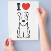 Weich überzogener Cartoon Terrier Dog Flyer (Hand)