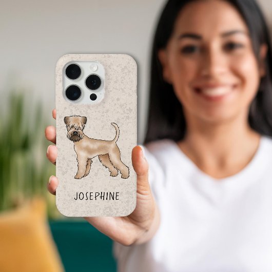 Weich überzogener Hund mit Individuelle Name Case-Mate iPhone Hülle