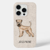 Weich überzogener Hund mit Individuelle Name Case-Mate iPhone Hülle (Rückseite)