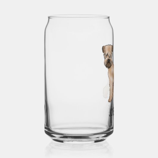 Weich überzogener Hund mit Individuelle Name Dosenglas (Rechts)