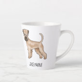 Weich überzogener Hund mit Individuelle Name Milchtasse (Rechts)