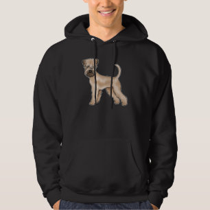 Weich überzogener Hund Terrier Brown Niedlich Hoodie