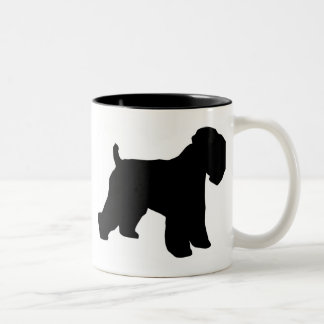 Weich überzogener Wheaten Terrier-Gang Zweifarbige Tasse