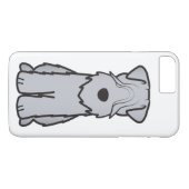 Weich überzogener Wheaten Terrier-HundeCartoon Case-Mate iPhone Hülle (Rückseite (Horizontal))