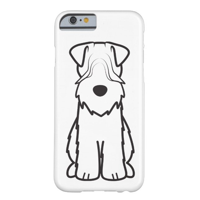 Weich überzogener Wheaten Terrier-HundeCartoon Case-Mate iPhone Hülle (Rückseite)