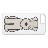 Weich überzogener Wheaten Terrier-HundeCartoon Case-Mate iPhone Hülle (Rückseite (Horizontal))