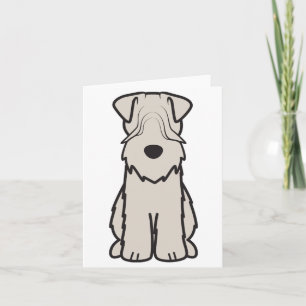 Weich überzogener Wheaten Terrier-HundeCartoon Karte