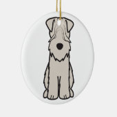 Weich überzogener Wheaten Terrier-HundeCartoon Keramik Ornament (Rechts)