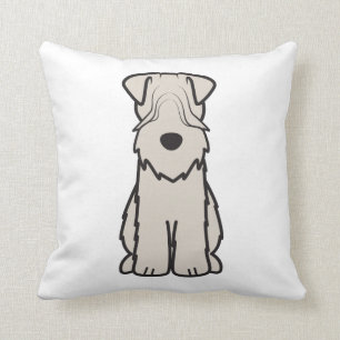 Weich überzogener Wheaten Terrier-HundeCartoon Kissen