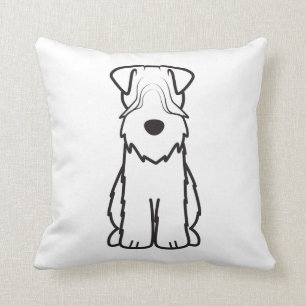 Weich überzogener Wheaten Terrier-HundeCartoon Kissen