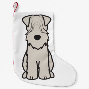 Weich überzogener Wheaten Terrier-HundeCartoon Kleiner Weihnachtsstrumpf