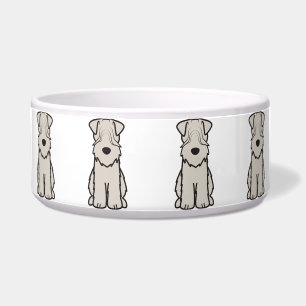 Weich überzogener Wheaten Terrier-HundeCartoon Napf