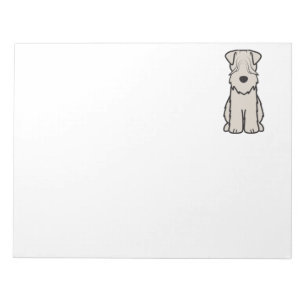 Weich überzogener Wheaten Terrier-HundeCartoon Notizblock
