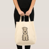 Weich überzogener Wheaten Terrier-HundeCartoon Tragetasche (Vorderseite (Produkt))