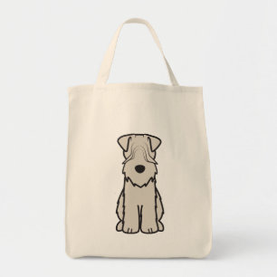 Weich überzogener Wheaten Terrier-HundeCartoon Tragetasche
