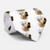 Weich überzogener Wheaten Terrier Vater 2 Krawatte (Gerollt)