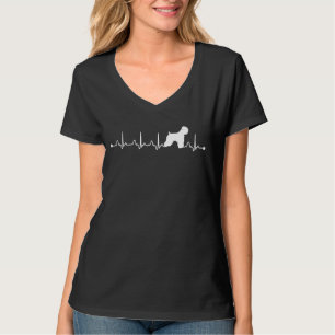 Weich überzogenes Rad Terrier Dog Heartbeat Ekg Hu T-Shirt
