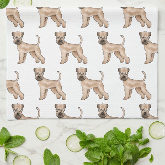 Weich überzogenes Radkartoonmuster Geschirrtuch (Gefaltet)