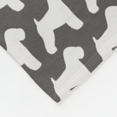 Weich überzogenes Wheaten Fleecedecke (Ecke)