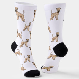 Weich überzogenes Wheaten Terrier Beige Hundeschem Socken
