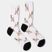 Weich überzogenes Wheaten Terrier Beige Hundeschem Socken (Rechts)