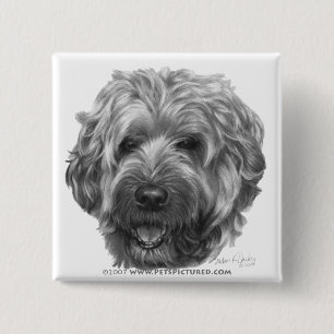 Weich-Überzogenes Wheaten Terrier Button