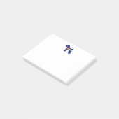 Weich überzogenes Wheaten Terrier Colorado Flag Post-it Klebezettel (angewinkelt)