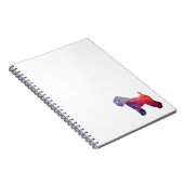 Weich überzogenes Wheaten Terrier Dog Geo Lila Notizblock (Rechte Seite)