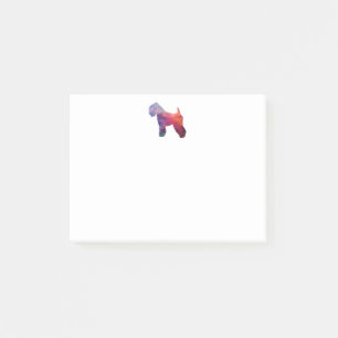 Weich überzogenes Wheaten Terrier Dog Geo Lila Post-it Klebezettel