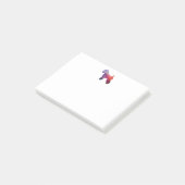 Weich überzogenes Wheaten Terrier Dog Geo Lila Post-it Klebezettel (angewinkelt)