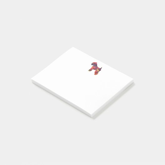 Weich überzogenes Wheaten Terrier Dog Geo Multi Post-it Klebezettel (angewinkelt)