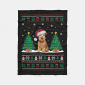 Weich überzogenes Wheaten Terrier Dog Xmas Tree Li Fleecedecke (Vorderseite)