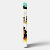 Weich überzogenes Wheaten Terrier Face Aqua Case-Mate iPhone Hülle (Rückseite / Links)