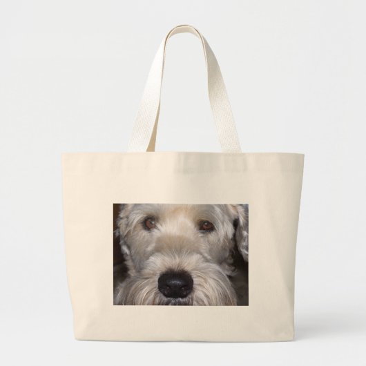 Weich überzogenes Wheaten Terrier Jumbo Stoffbeutel (Vorne)