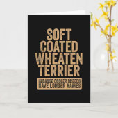 Weich überzogenes Wheaten Terrier Karte (Gelbe Blume)