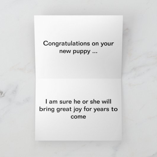 Weich überzogenes Wheaten Terrier Karte (Innenseite)