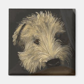 Weich überzogenes Wheaten Terrier Magnet (Vorne)