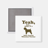 Weich überzogenes Wheaten Terrier Magnet (Vorderseite/Rückseite)