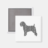 Weich überzogenes Wheaten Terrier Magnet (Vorderseite/Rückseite)