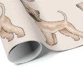 Weich überzogenes Wheaten Terrier Niedlich Hundesc Geschenkpapier (Rolleneckpunkt)