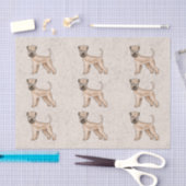 Weich überzogenes Wheaten Terrier Niedlich Hundesc Seidenpapier (Handwerk)