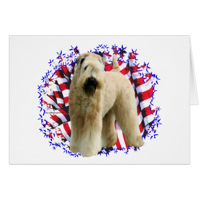 Weich überzogenes Wheaten Terrier Patriot (Vorderseite (Horizontal))